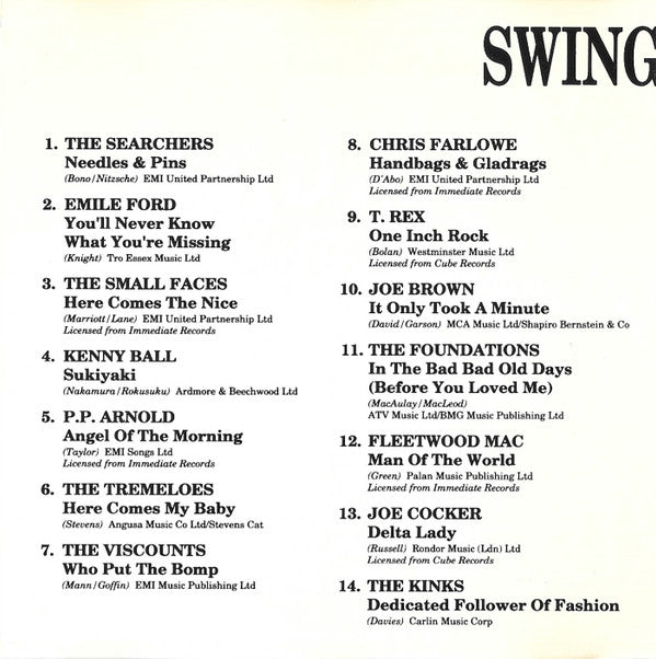 Various : Swinging 60s (CD, Comp)