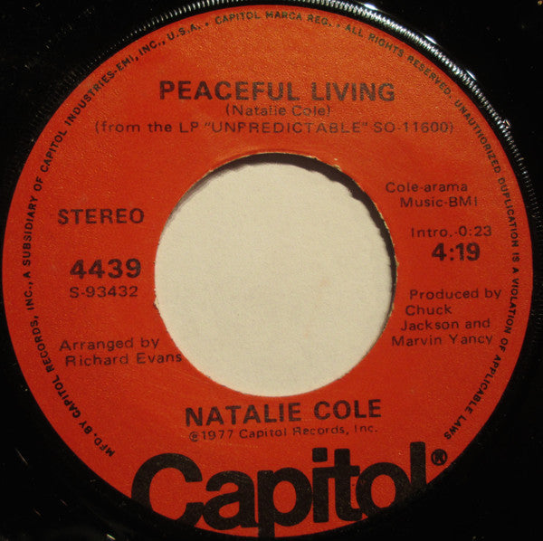 Natalie Cole : Party Lights (7")
