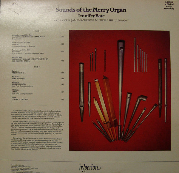 Jennifer Bate : Sounds Of The Merry Organ (LP)