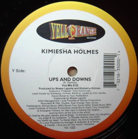 Kimiesha Holmes : Ups And Downs (12")