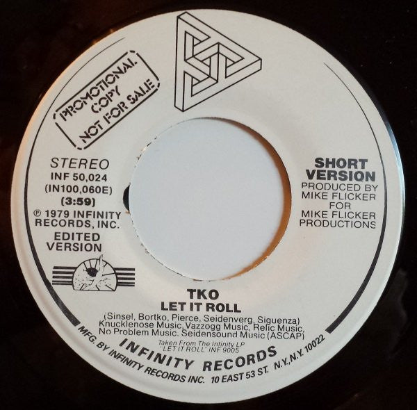 TKO (5) : Let It Roll (7", Promo)