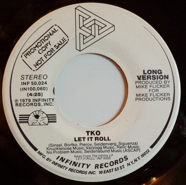 TKO (5) : Let It Roll (7", Promo)
