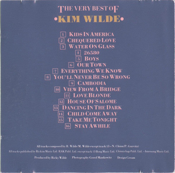 Kim Wilde : The Very Best Of Kim Wilde (CD, Comp, RM)
