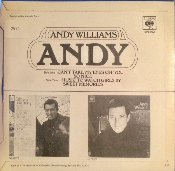 Andy Williams : Andy (7", EP)