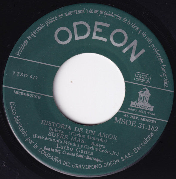 Lucho Gatica : Historia De Un Amor (7", EP)