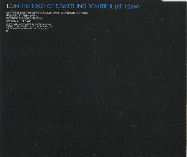 Every Move A Picture : On The Edge Of Something Beautiful (At 12am) (CD, Single, Promo)