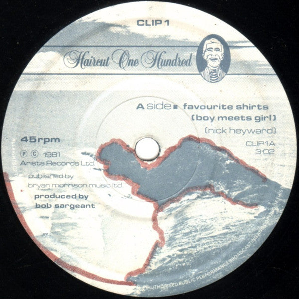 Haircut One Hundred : Favourite Shirts (Boy Meets Girl) (7", Single, Pap)