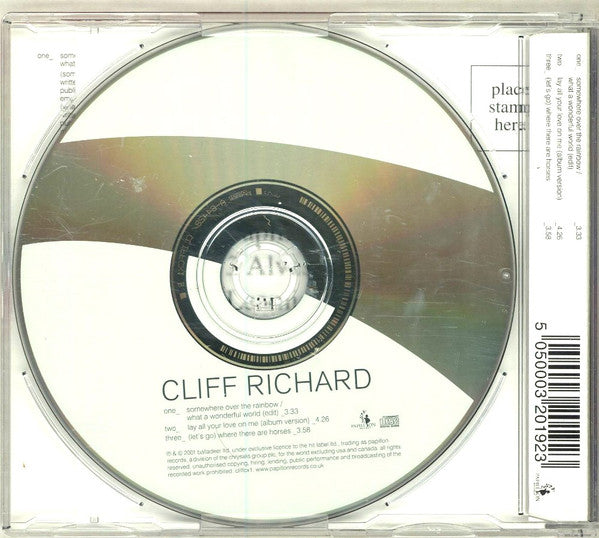 Cliff Richard : Somewhere Over The Rainbow / What A Wonderful World (CD, Single)