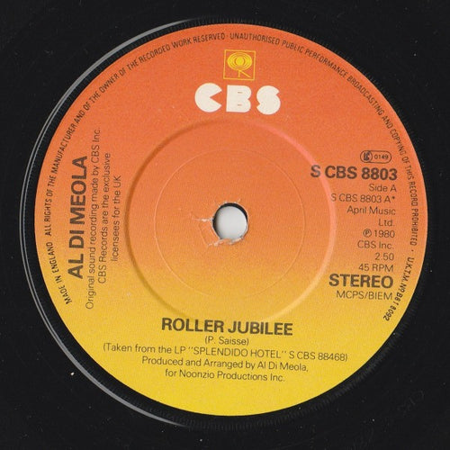 Al Di Meola : Roller Jubilee (7", Single)