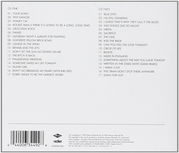 Elton John : Greatest Hits 1970-2002 (2xCD, Comp)