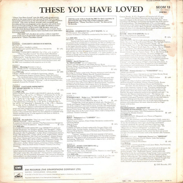 Various : These You Have Loved (LP, Comp, Smplr)