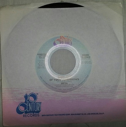 Mesa (9) : Take Hold Of Your Tomorrows (7", Promo)