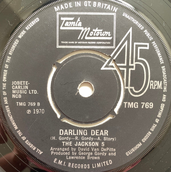 The Jackson 5 : Mama's Pearl (7", 4 p)