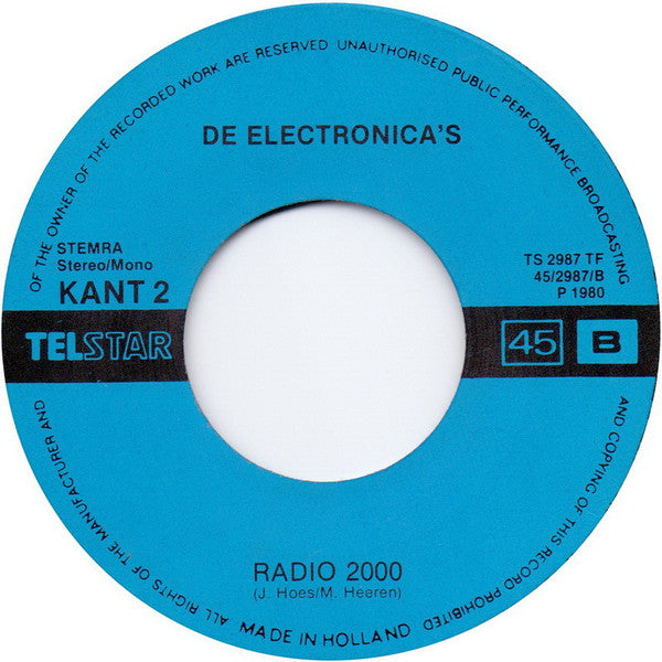 De Electronica's : De Vogeltjesdans (7", Single, Blu)