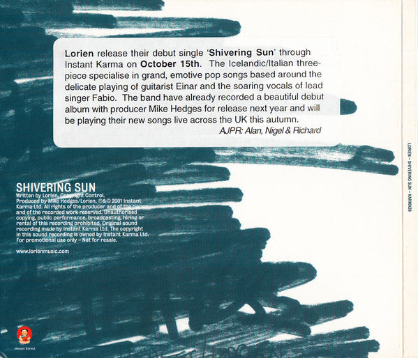 Lorien : Shivering Sun (CD, Single, Promo)