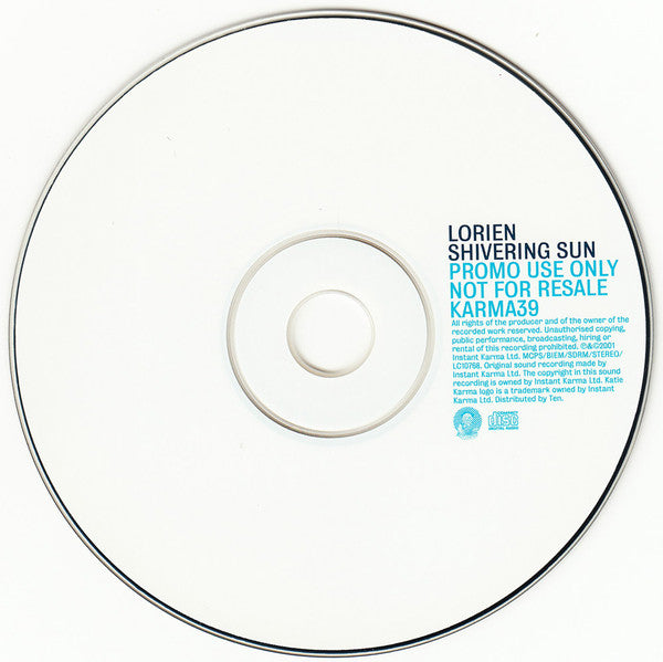 Lorien : Shivering Sun (CD, Single, Promo)
