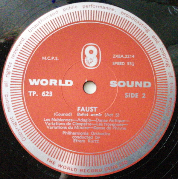 Mikhail Ivanovich Glinka, Charles Gounod, Efrem Kurtz, Philharmonia Orchestra : Russian And French Ballet Music - Life For A Tsar And Faust (LP, Album)
