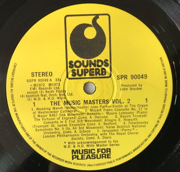 Various : The Music Masters (Great Performances Of Favourites From The Classics) Volume Two (LP, Comp)