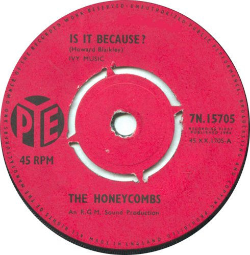 The Honeycombs : Is It Because? (7", Single)
