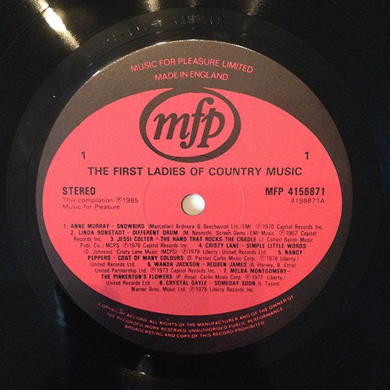 Various : The First Ladies Of Country Music (LP, Comp)