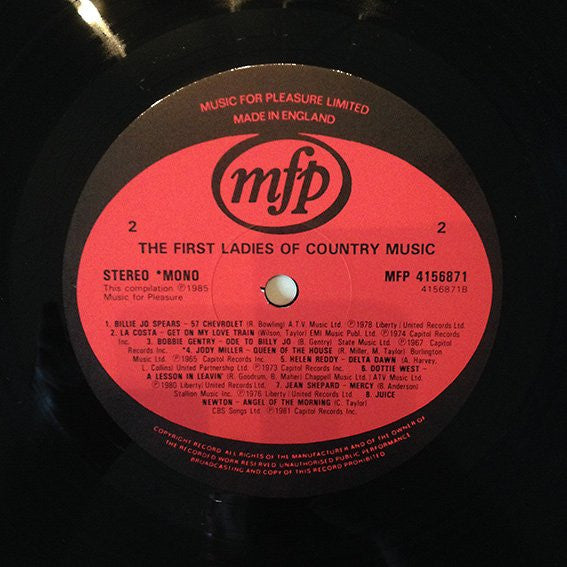 Various : The First Ladies Of Country Music (LP, Comp)