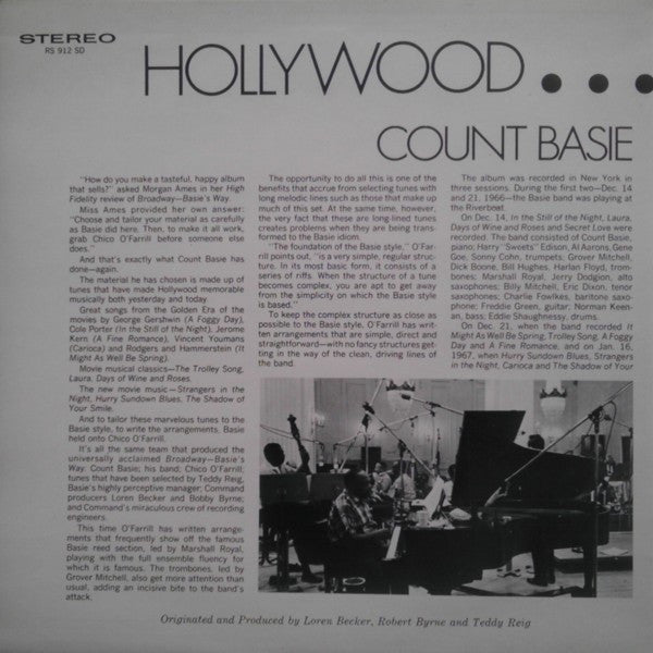 Count Basie Orchestra : Hollywood...Basie's Way (LP, Album)