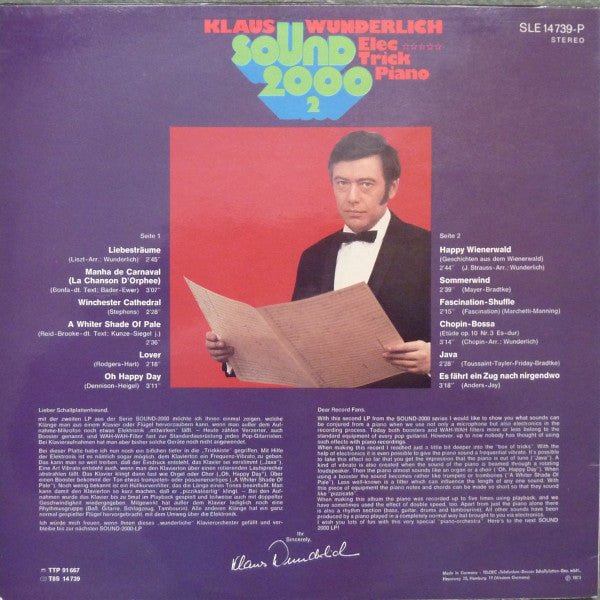 Klaus Wunderlich : Sound 2000 2 - Elec Trick Piano (LP)
