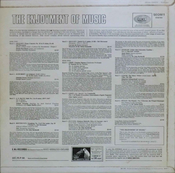 Various : The Enjoyment Of Music (LP, Comp)