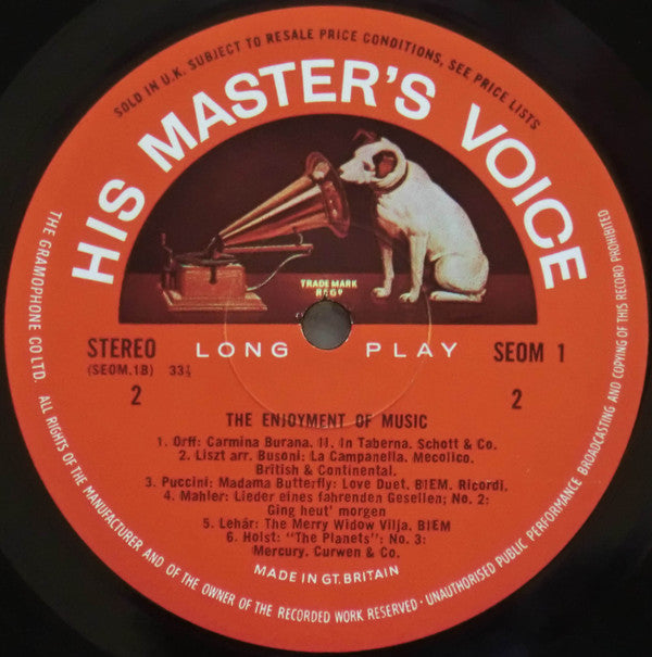 Various : The Enjoyment Of Music (LP, Comp)