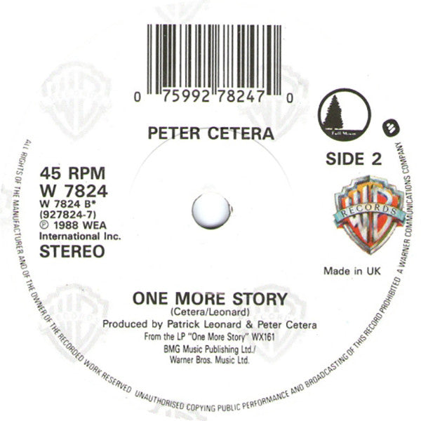 Peter Cetera : One Good Woman (7", Single)