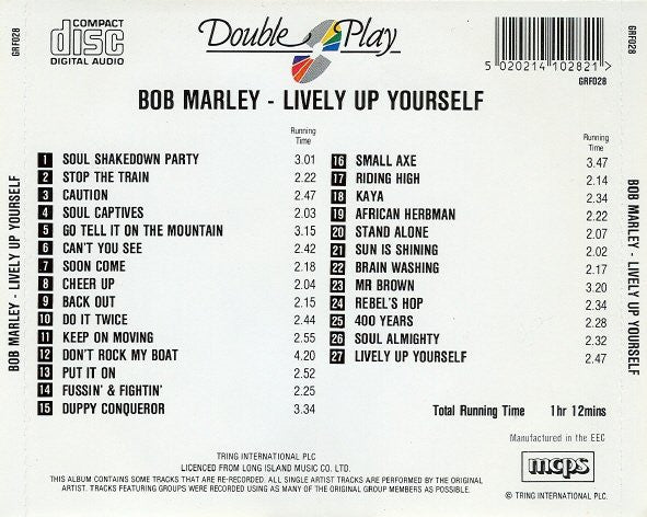 Bob Marley : Lively Up Yourself (CD, Comp)