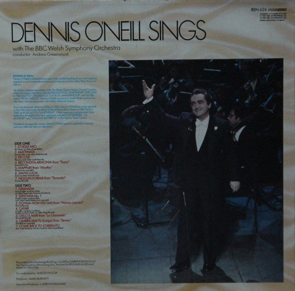 Dennis O'Neill (3) : Dennis O'Neill Sings (LP)