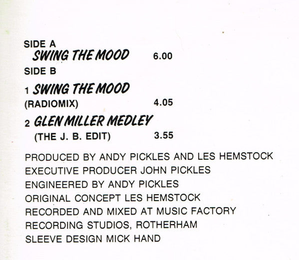 Jive Bunny And The Mastermixers : Swing The Mood (12", Single, Son)