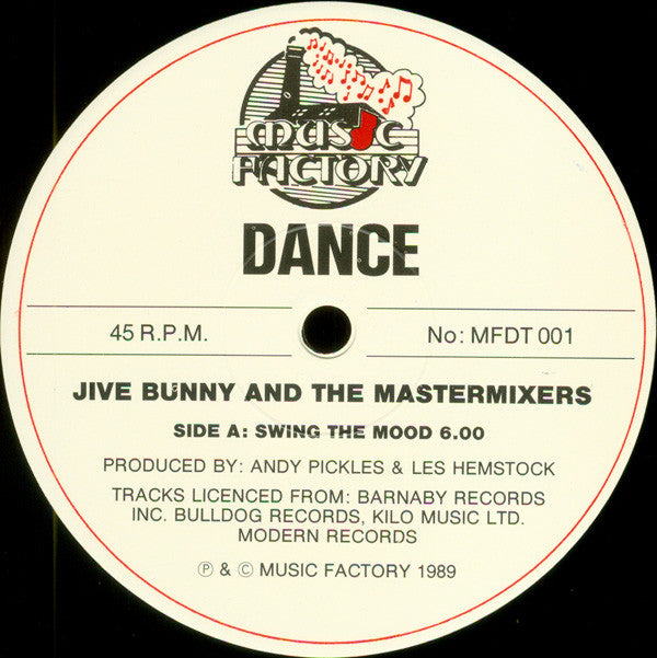 Jive Bunny And The Mastermixers : Swing The Mood (12", Single, Son)