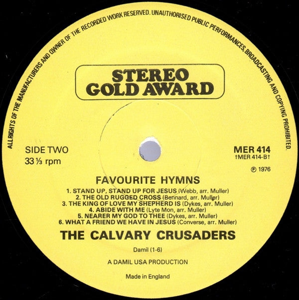 The Calvary Crusaders : The Calvary Crusaders Sing Favourite Hymns (LP, RE)