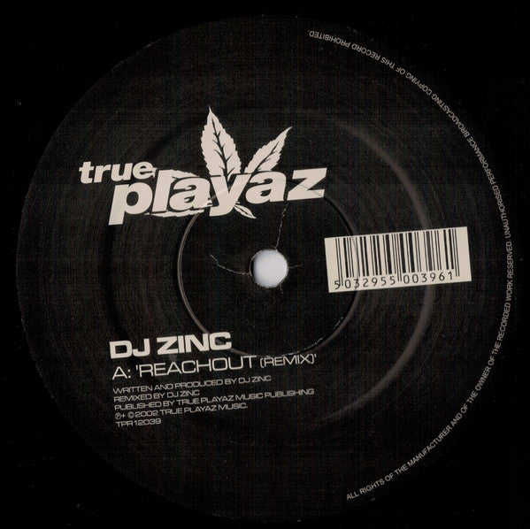 DJ Zinc : Reachout (Remixes) (12")