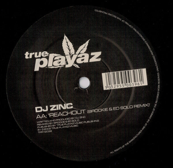 DJ Zinc : Reachout (Remixes) (12")