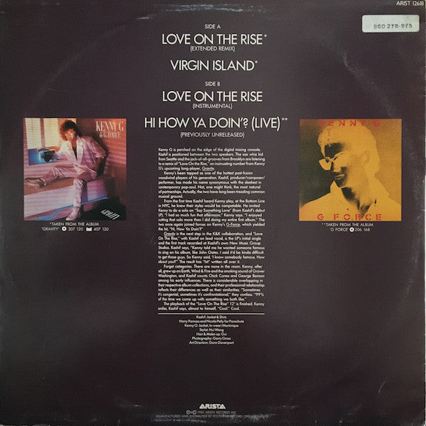 Kenny G (2) & Kashif : Love On The Rise (12")