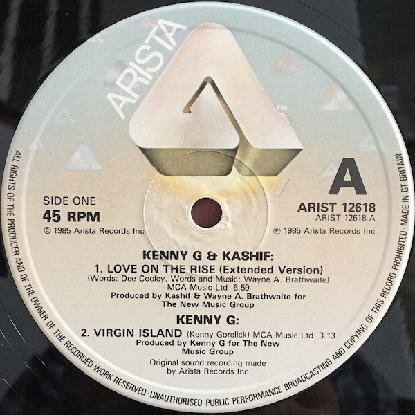 Kenny G (2) & Kashif : Love On The Rise (12")