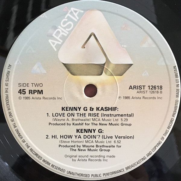 Kenny G (2) & Kashif : Love On The Rise (12")