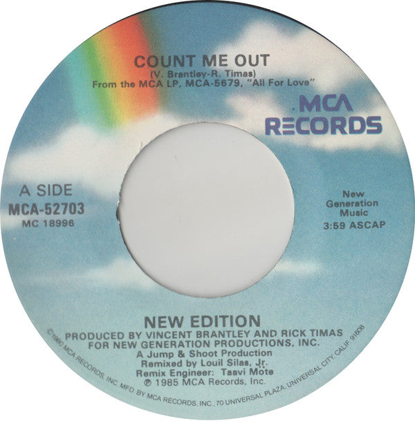 New Edition : Count Me Out (7")