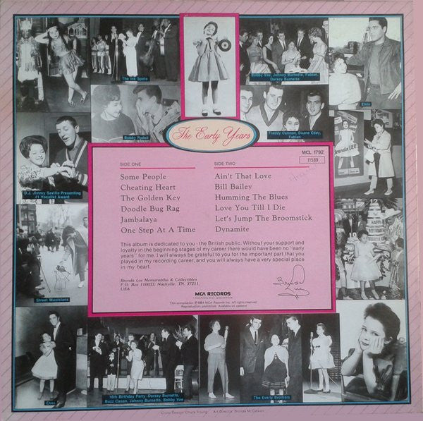 Brenda Lee : The Early Years (LP, Comp)