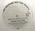 Chris Sutton : Prince Of Justice (12", Promo)