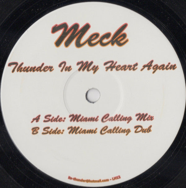 Meck (2) : Thunder In My Heart Again (12")