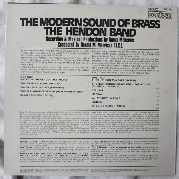 The Hendon Band : The Modern Sound Of Brass (LP)