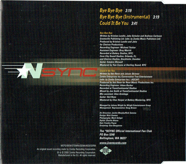*NSYNC : Bye Bye Bye (CD, Single)