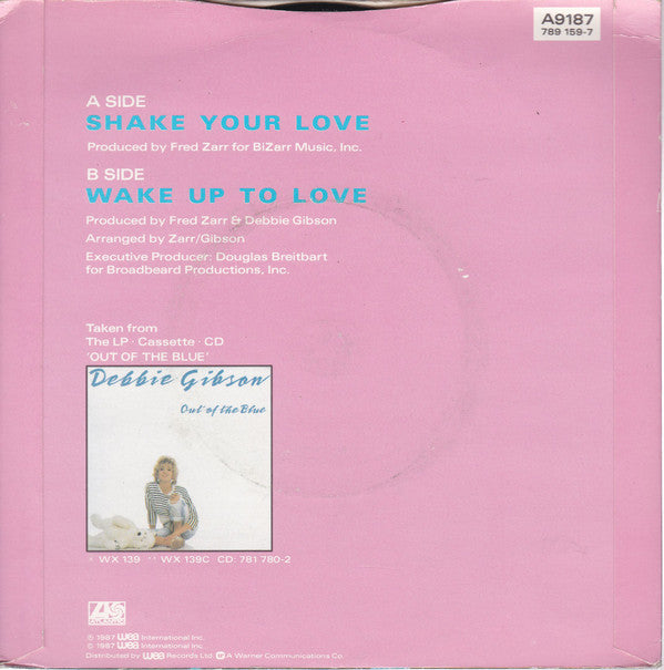 Debbie Gibson : Shake Your Love (7", Sil)