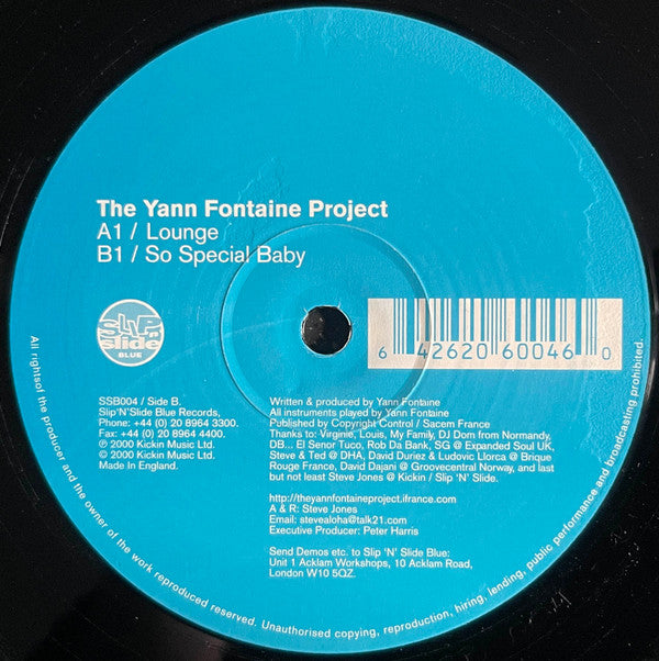Yann Fontaine : Lounge / So Special Baby (12")