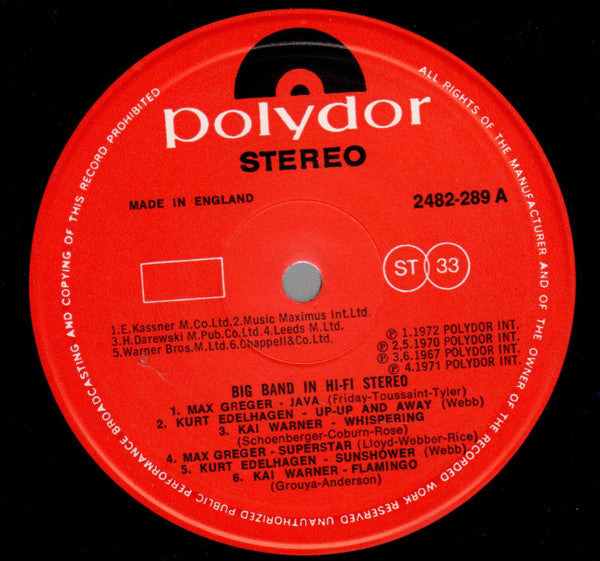 Various : Big Band In Hi-Fi Stereo (LP, Comp)