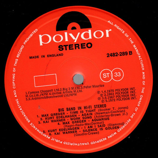 Various : Big Band In Hi-Fi Stereo (LP, Comp)